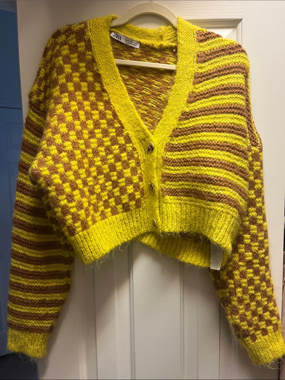 ZARA cropped Mohair Cardigan (S) - Picture 2 of 7